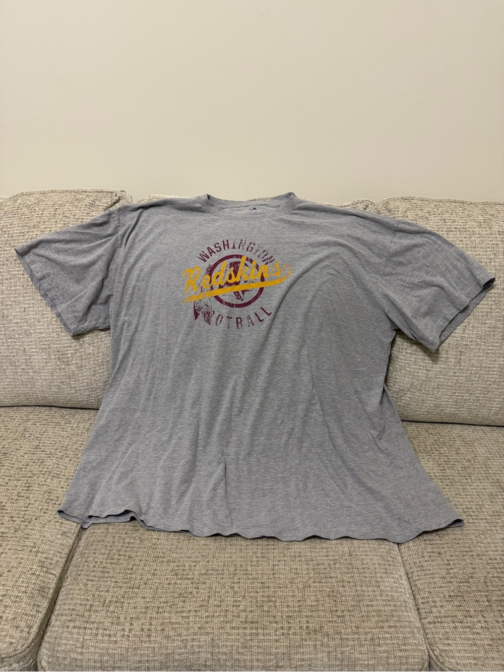 Washington Redskins Gray Short-Sleeve Football T-Shirt